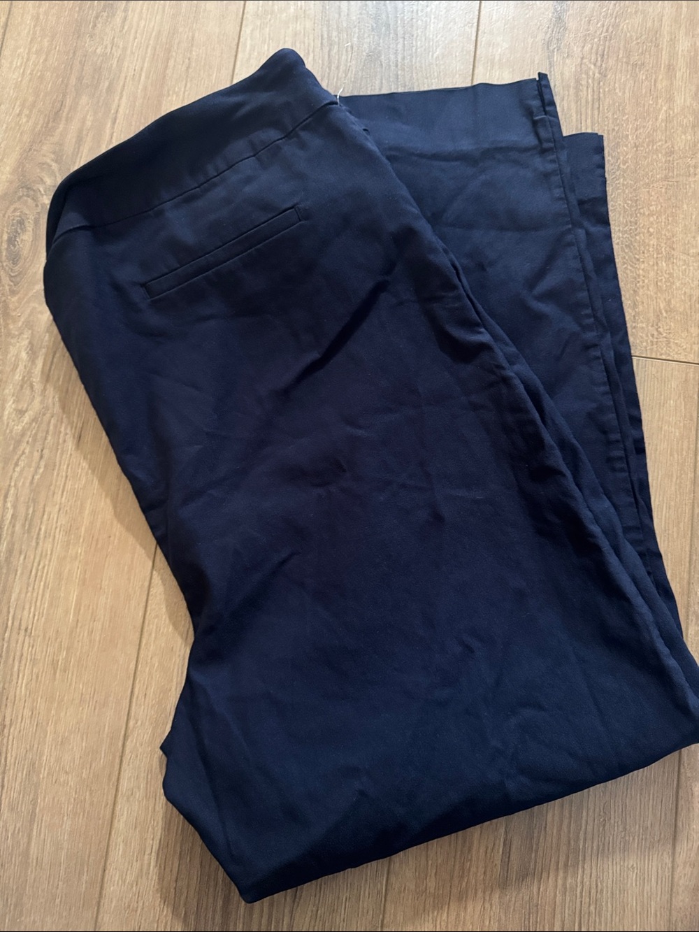 Hilary Radley Navy Cropped Ankle Pants